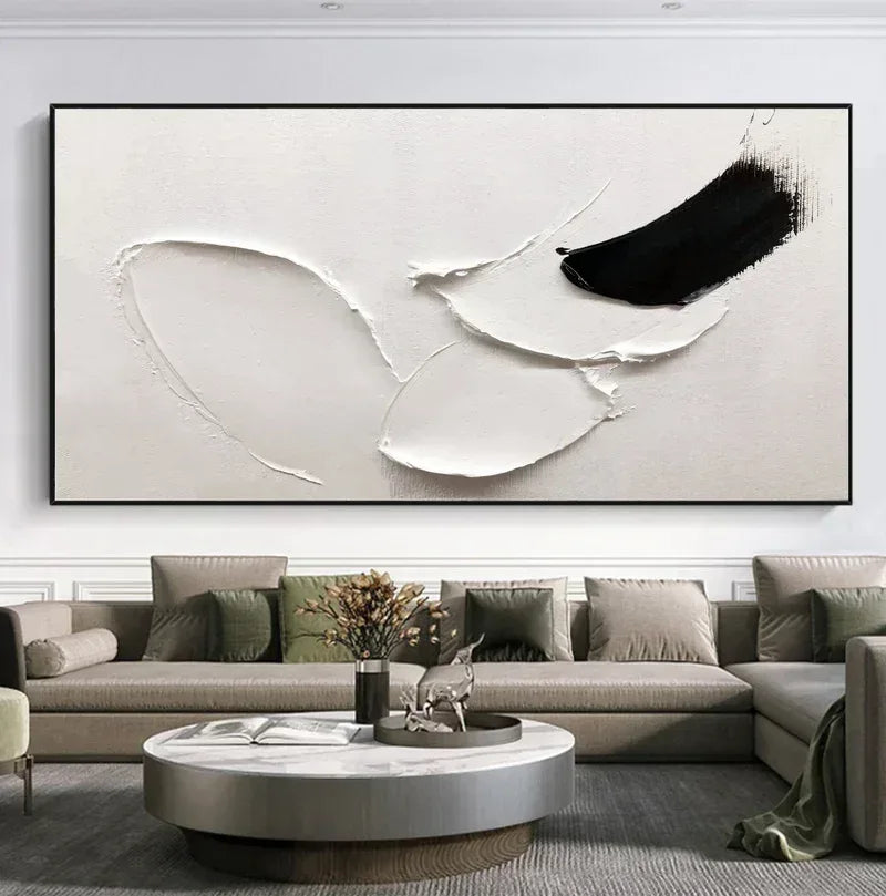 Special payment link for Silent Crest- Black & White Textured Canvas - artextured