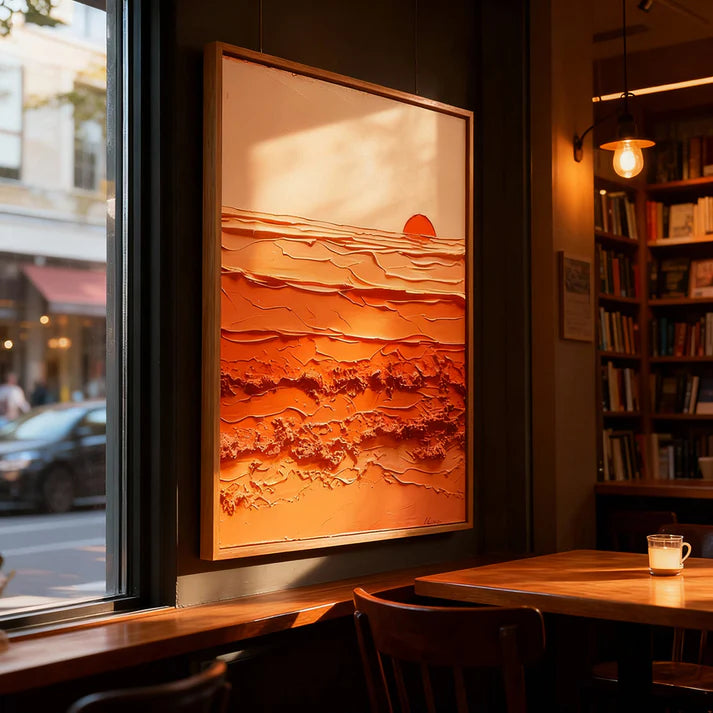 Sunset Texture Waves