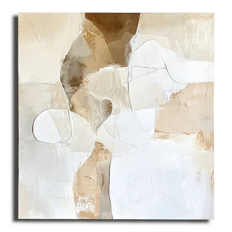 Ethereal Harmony-Modern Minimalist Style, Soft Block and Abstract Form Wall Art - artextured