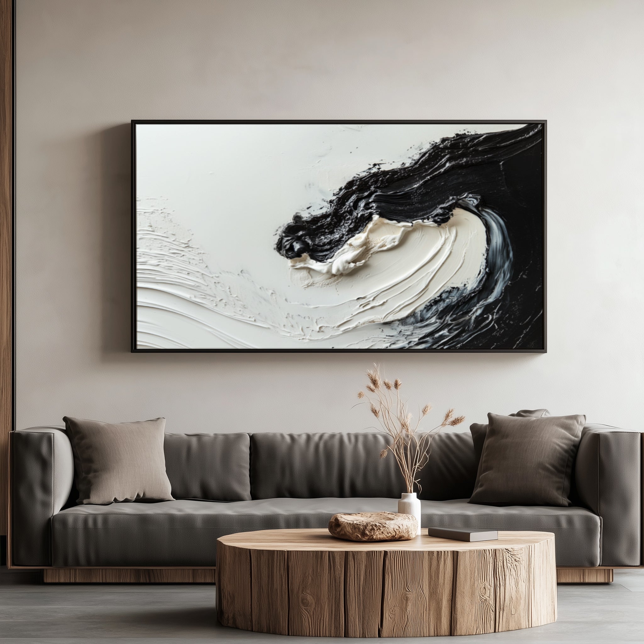 Monochrome Symphony Canvas