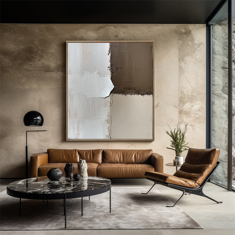 Muted Harmony: Textured Blocks