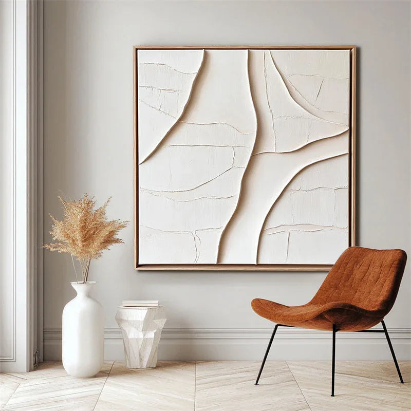 Tranquil Terrain-Three Dimensional Oil Painting Wall Art With Hand Drawn Texture and Terrain Folds - artextured