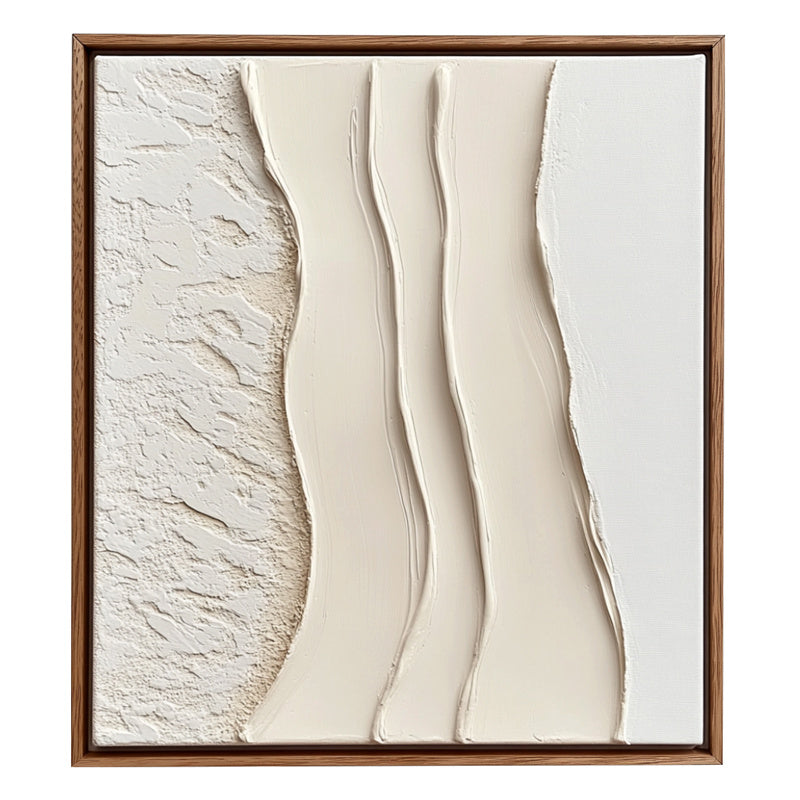 Abstract Minimalist Textured Canvas Art for Elegant Interiors