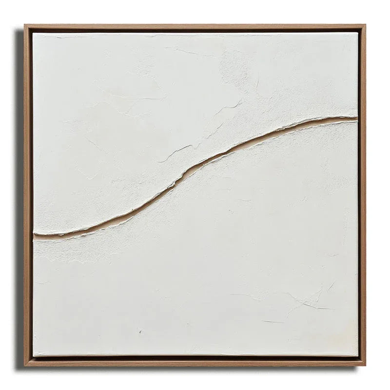 Golden Horizon-Modern Minimalist Three-Dimensional Curved Texture Wall Art - artextured
