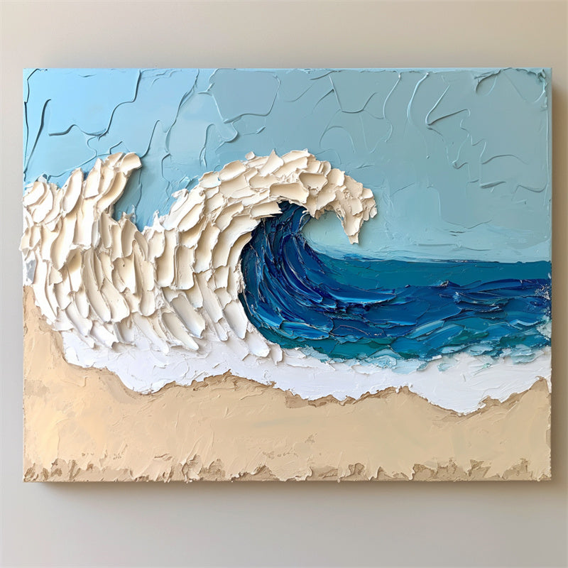 Azure Tide Canvas Art