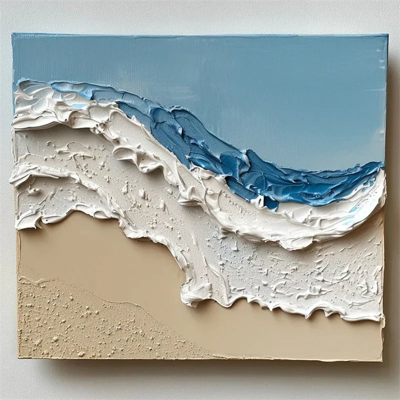 Coastal Breeze-The Art of Seaside Wave Texture Wall in Modern Home Decoration - artextured