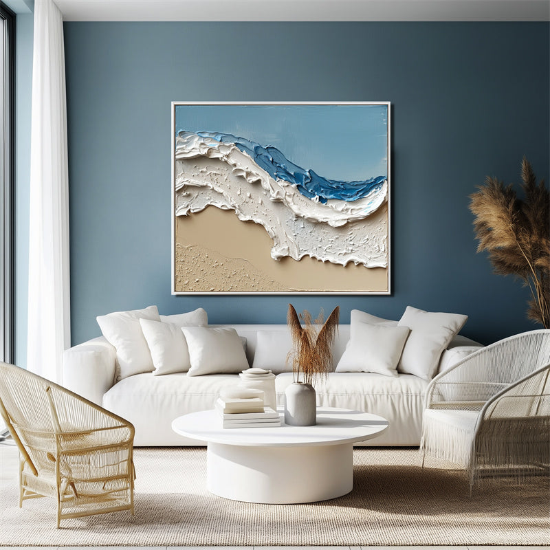 Coastal Breeze: Textured Waves