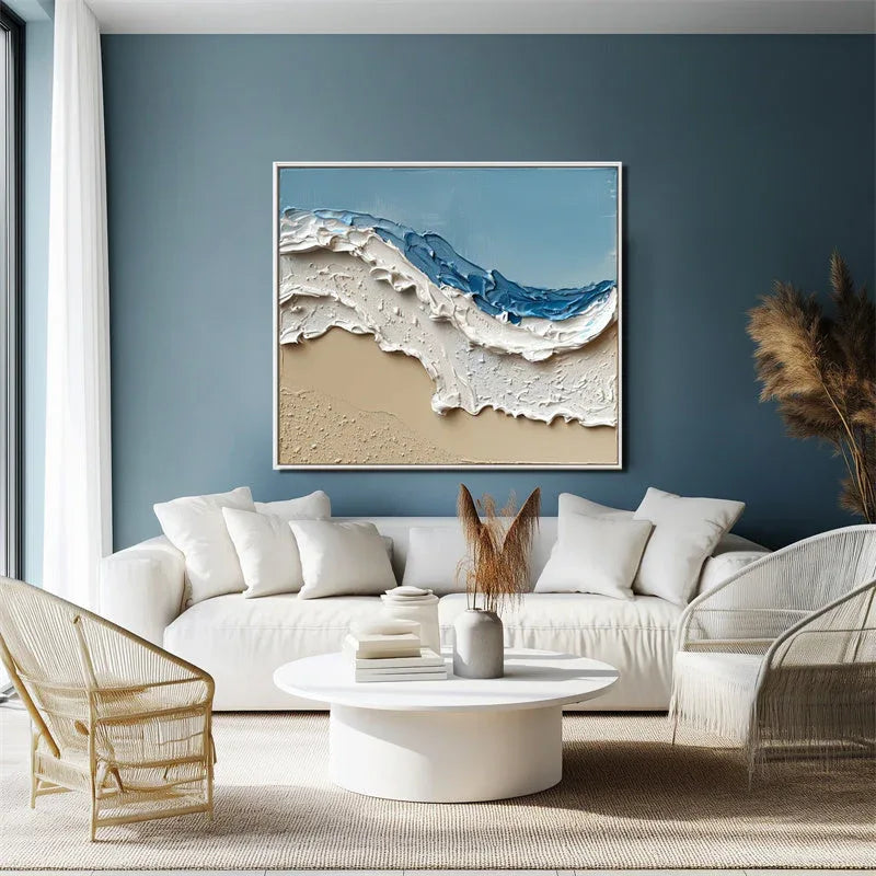 Coastal Breeze-The Art of Seaside Wave Texture Wall in Modern Home Decoration - artextured