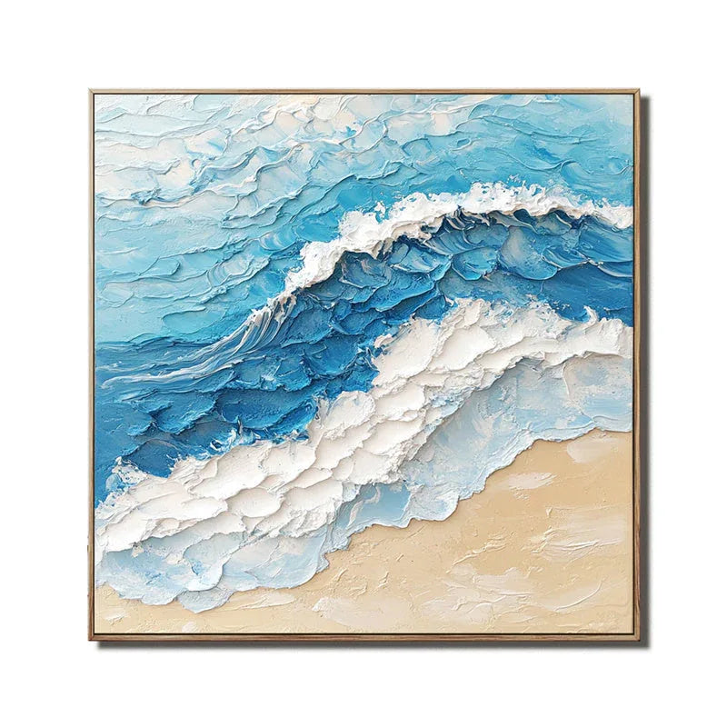 Wave Symphony - Texture Murals on Modern Minimalist Seaside Style Beaches - artextured