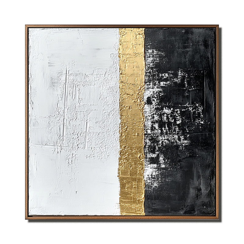 Golden Horizon Abstract Art