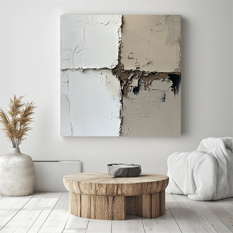 Textured Quadrant Canvas Art