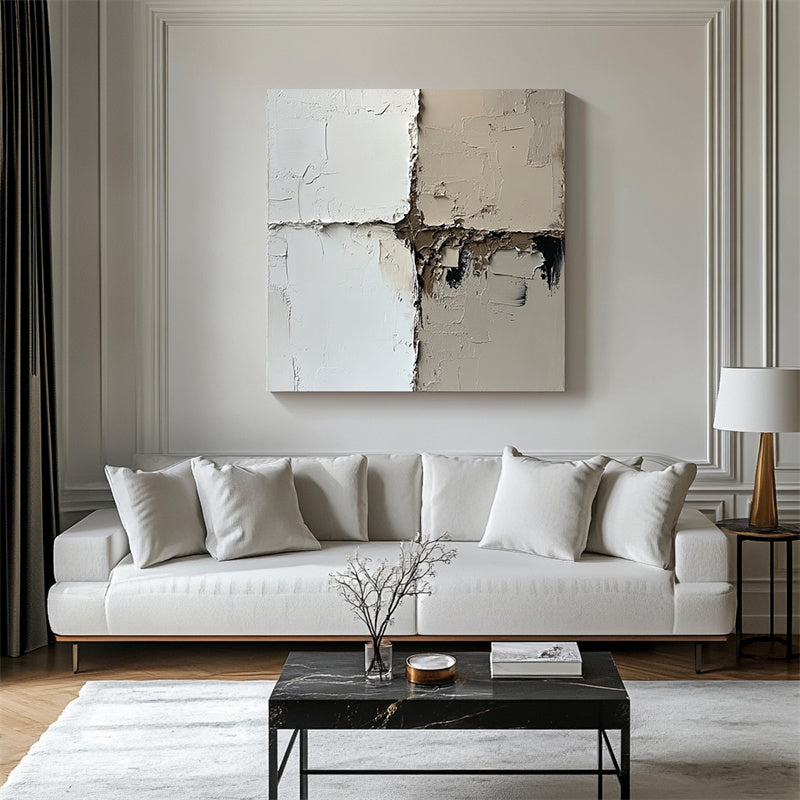 Textured Quadrant Canvas Art