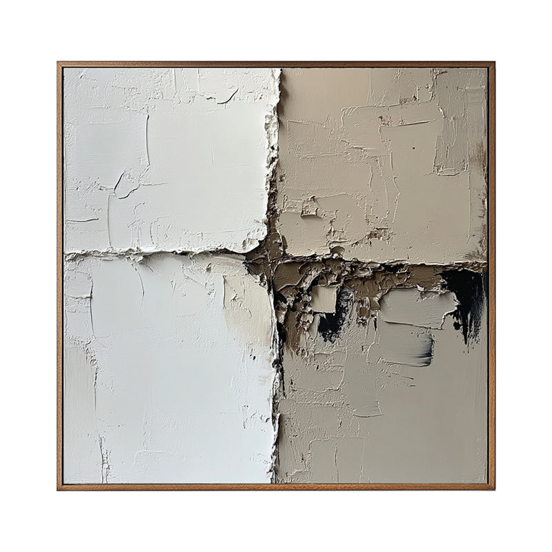 Textured Quadrant Canvas Art