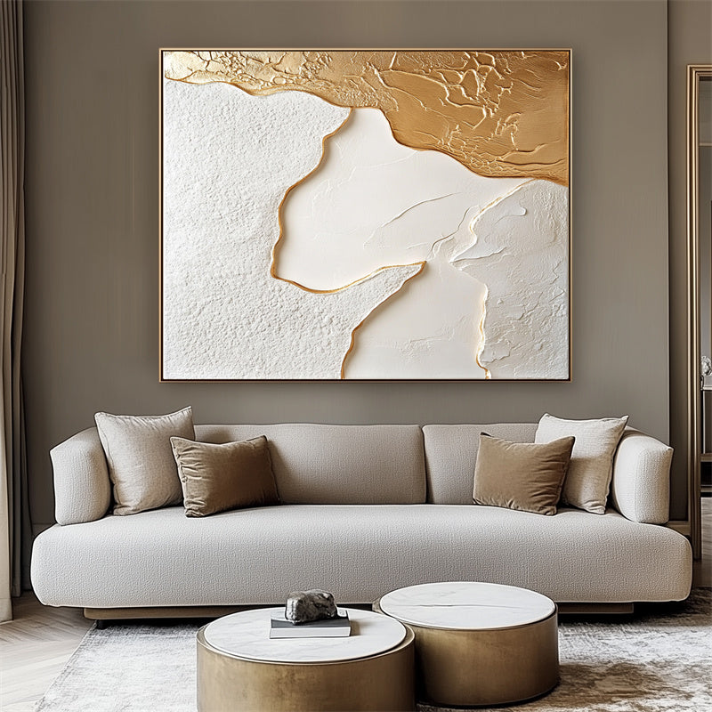 Golden Tide – Textured Wall Art