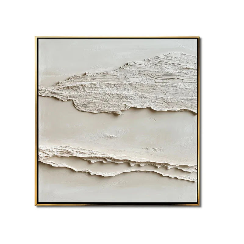 Layered Tranquility Diptych-Modern Minimalist Double Layered Texture Wall Art - artextured