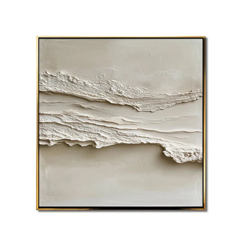 Layered Tranquility Diptych-Modern Minimalist Double Layered Texture Wall Art - artextured