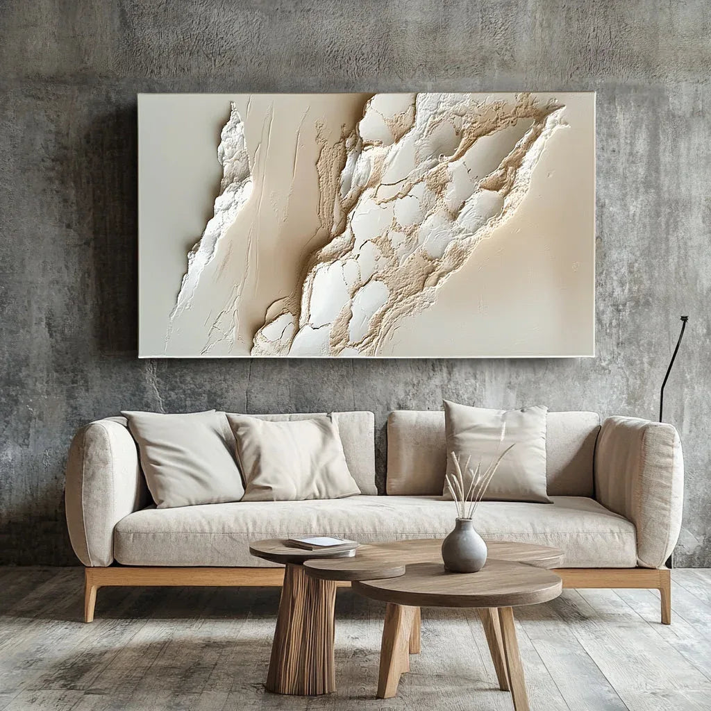 Waves of Tranquility Canvas Set-Dual-Sided Three-Dimensional Natural Flowing Abstract Texture Wall Art - artextured