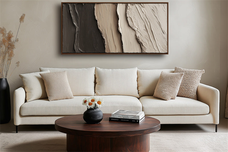 Textured Earth Tones Canvas