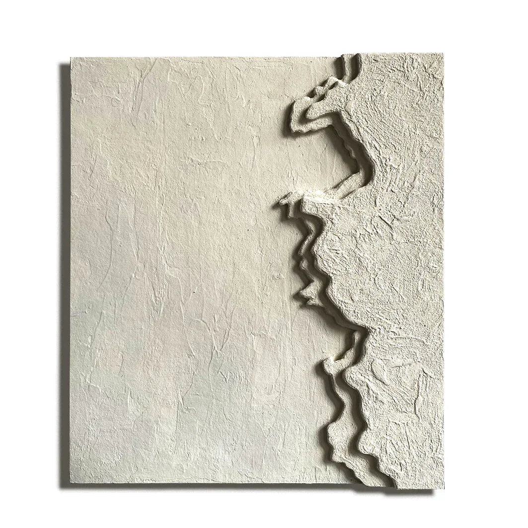 Eclipsed Radiance-Abstract Texture Relief Wall Art for Modern Living Room or Bedroom Decoration - artextured