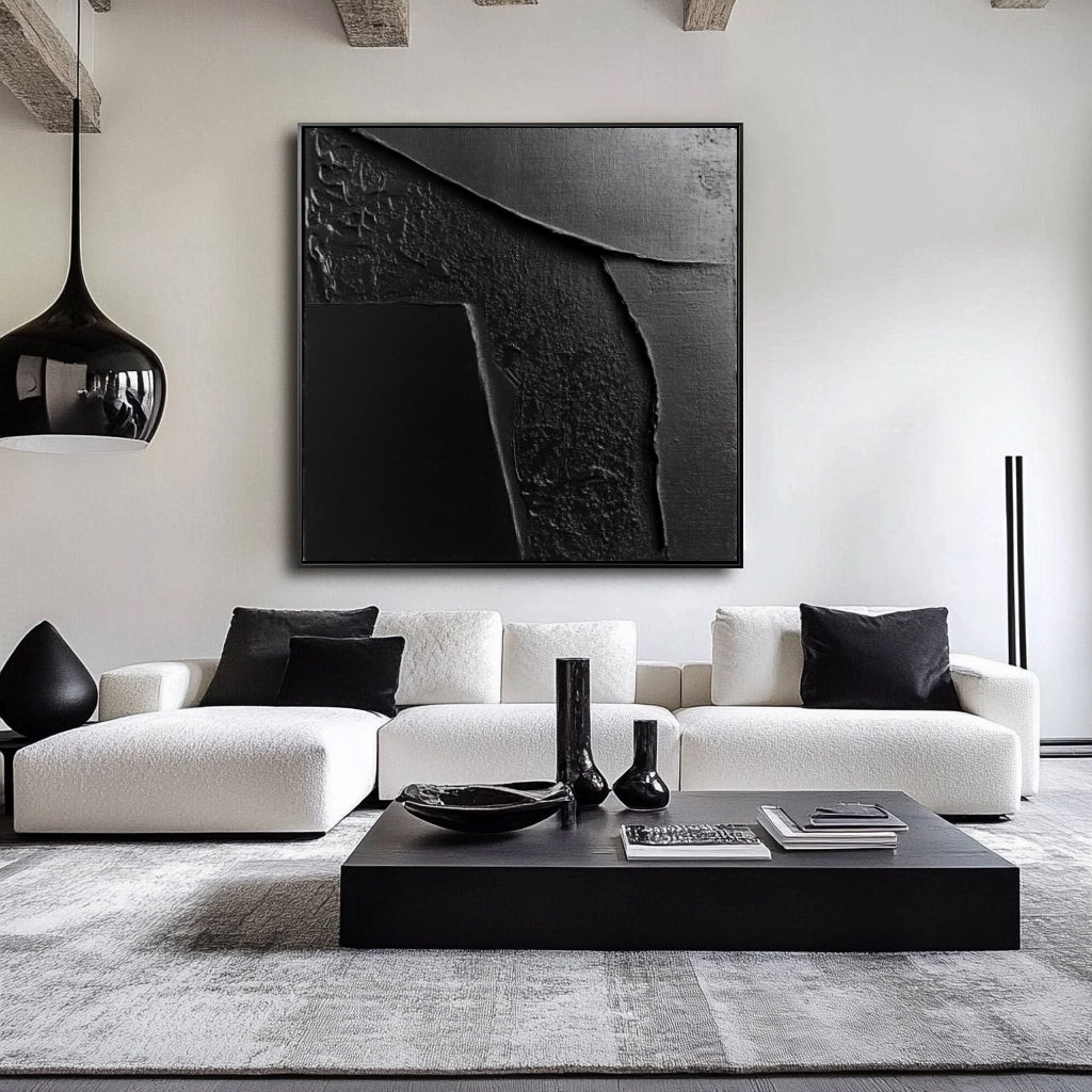 Monochrome Texture Canvas Art