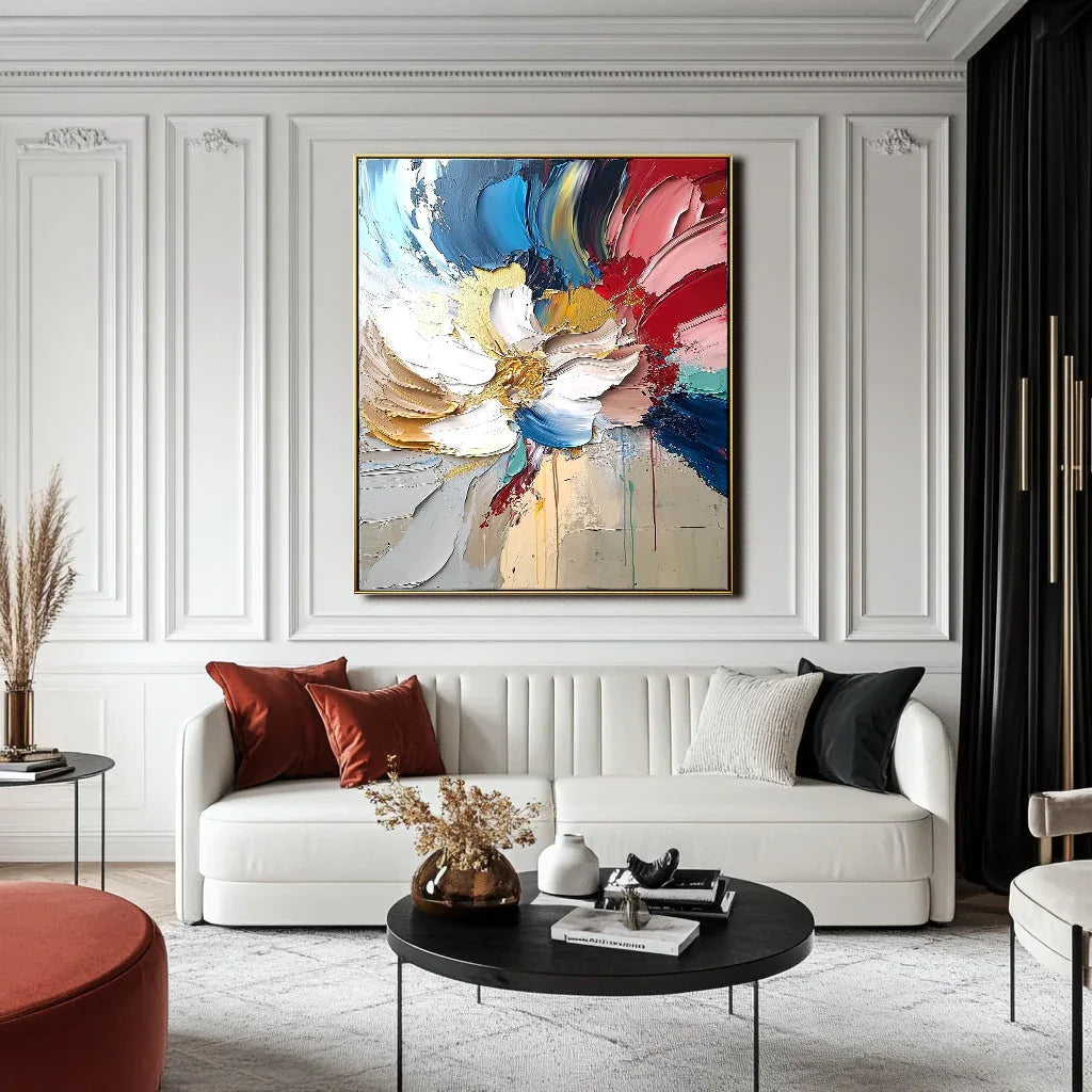 Bloom in Motion - Textured Abstract Floral - artextured