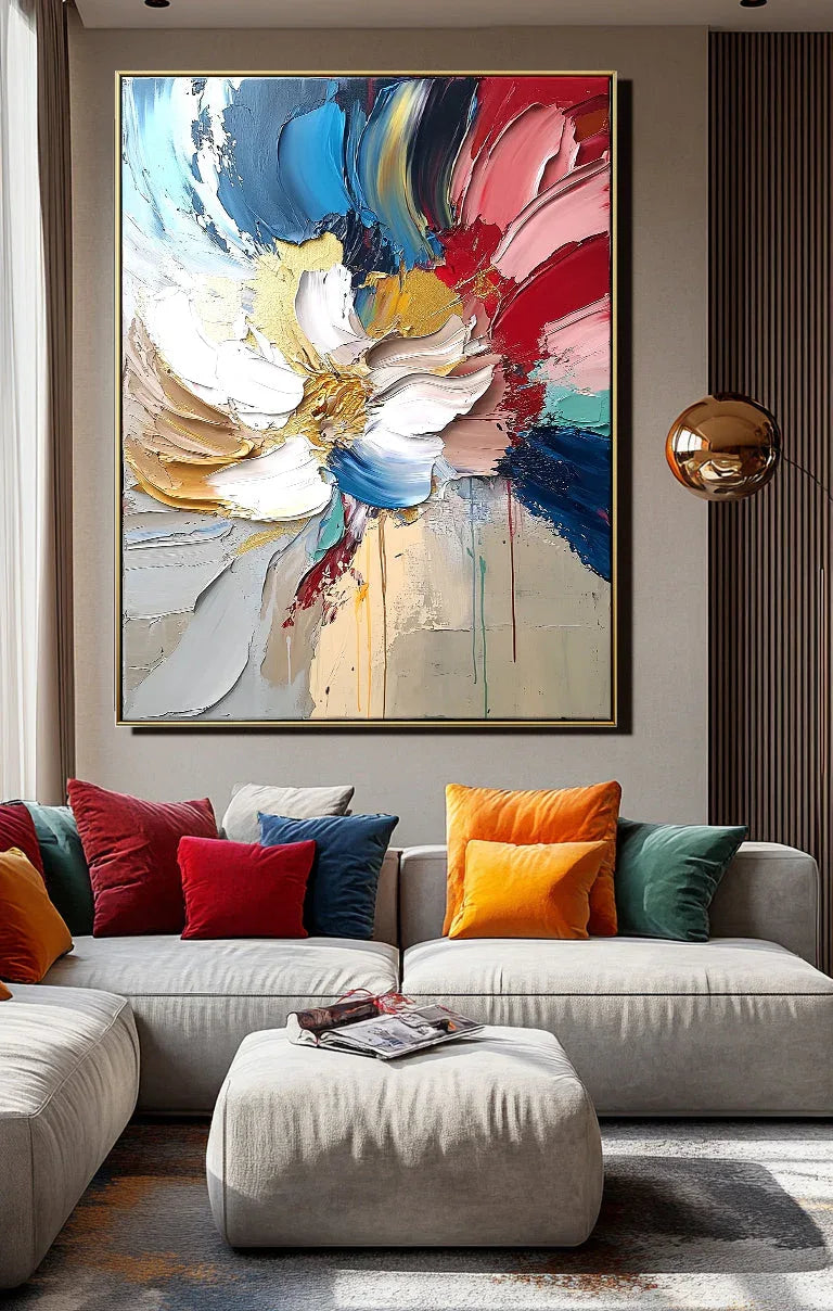 Bloom in Motion - Textured Abstract Floral - artextured