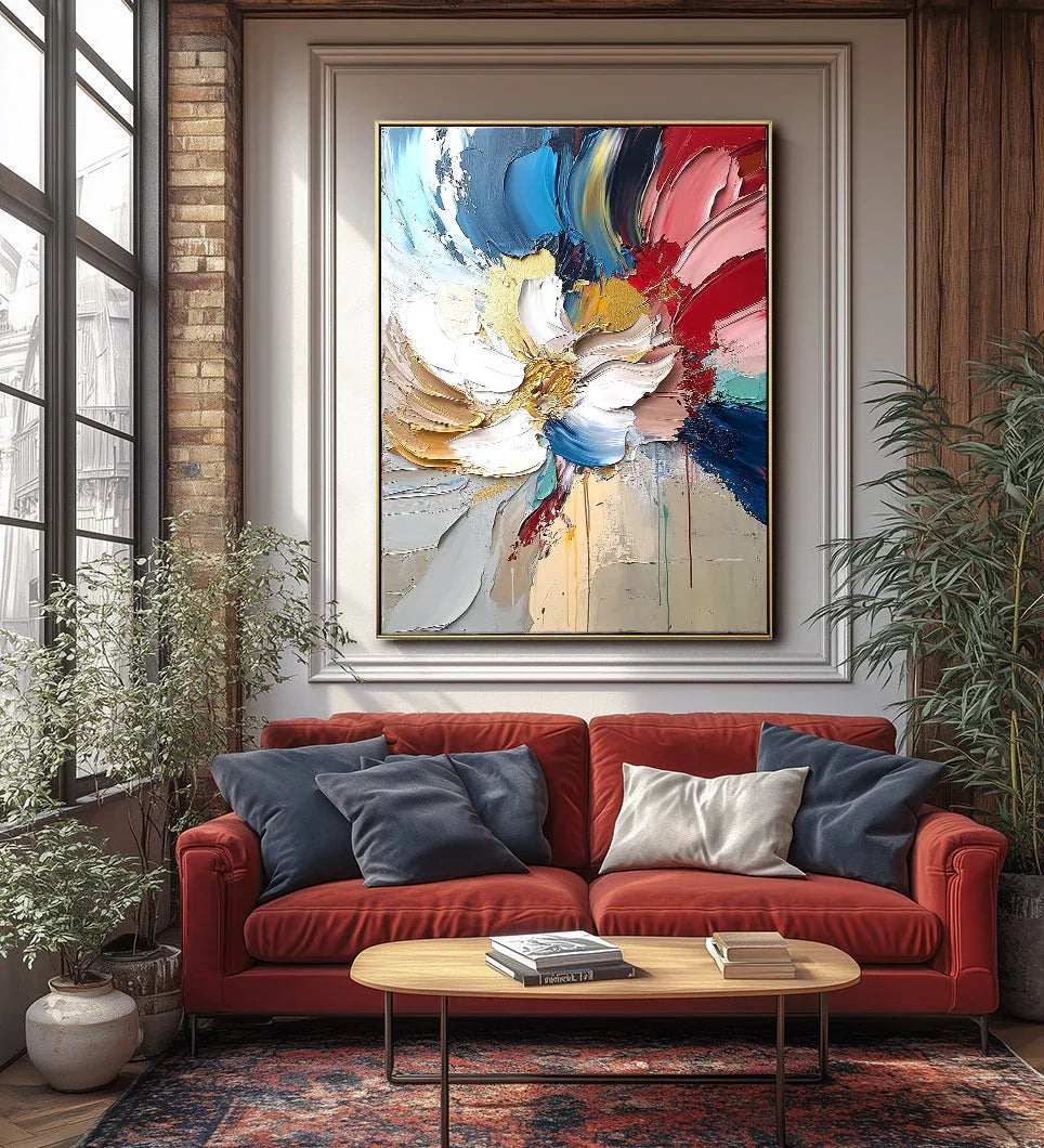 Bloom in Motion - Textured Abstract Floral - artextured