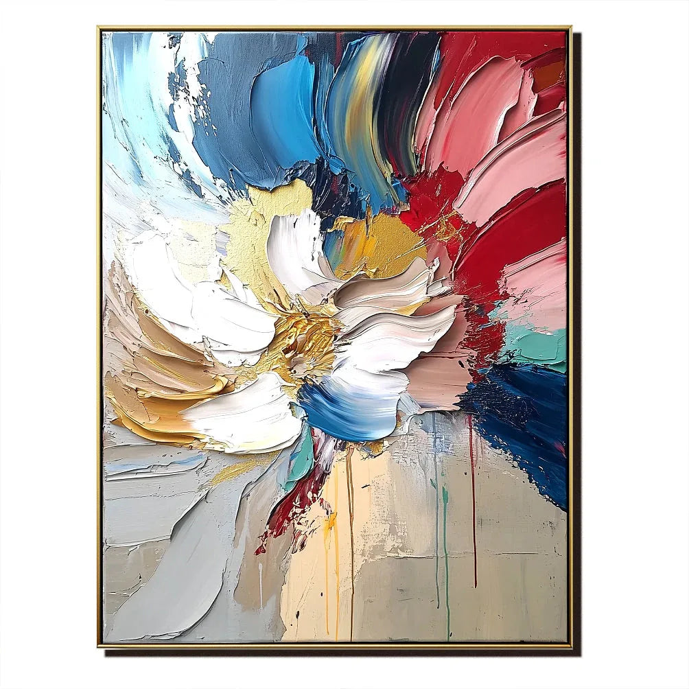 Bloom in Motion - Textured Abstract Floral - artextured