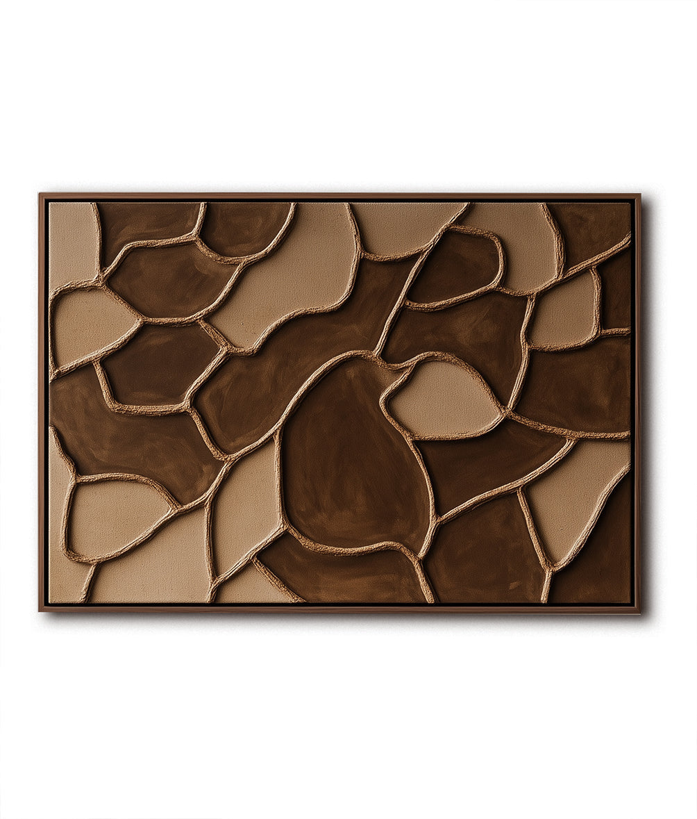 Earthen Mosaic-Geometric Abstract Wall art Featuring Earth Mosaic