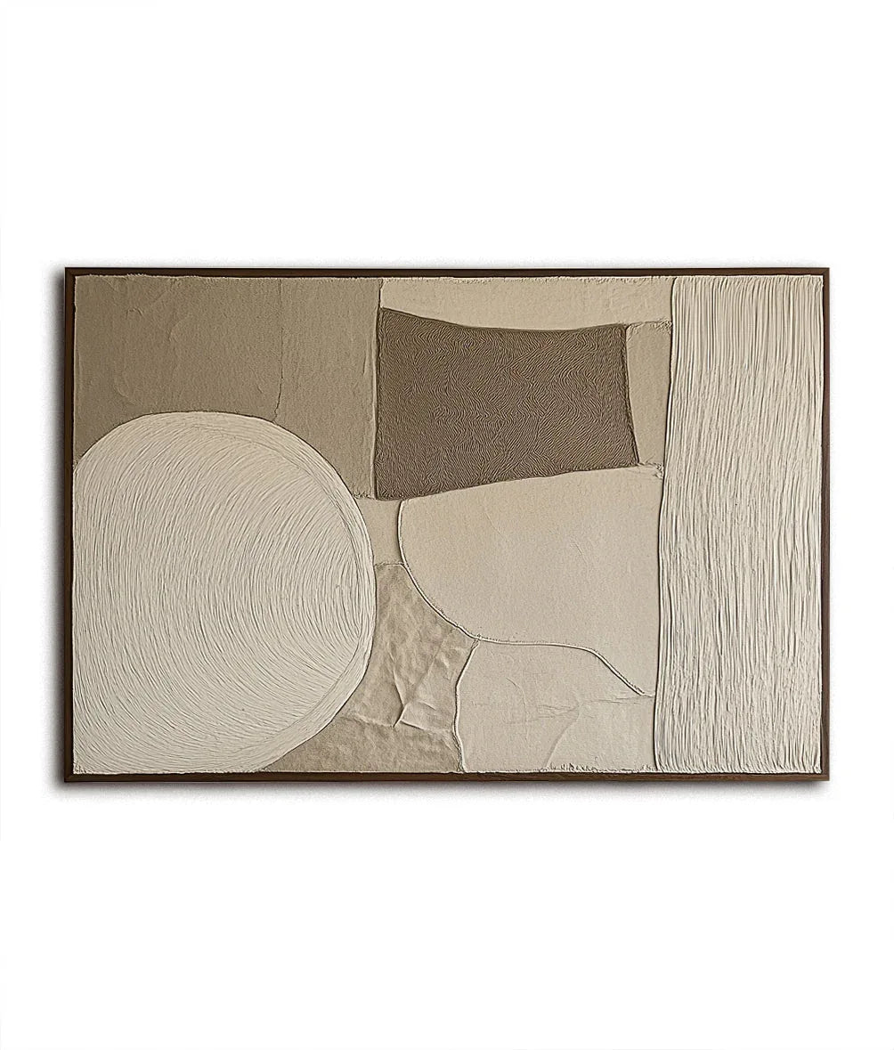 Earthy Balance-Modern Minimalist Earthy Geometric Patterned Wall Art - artextured
