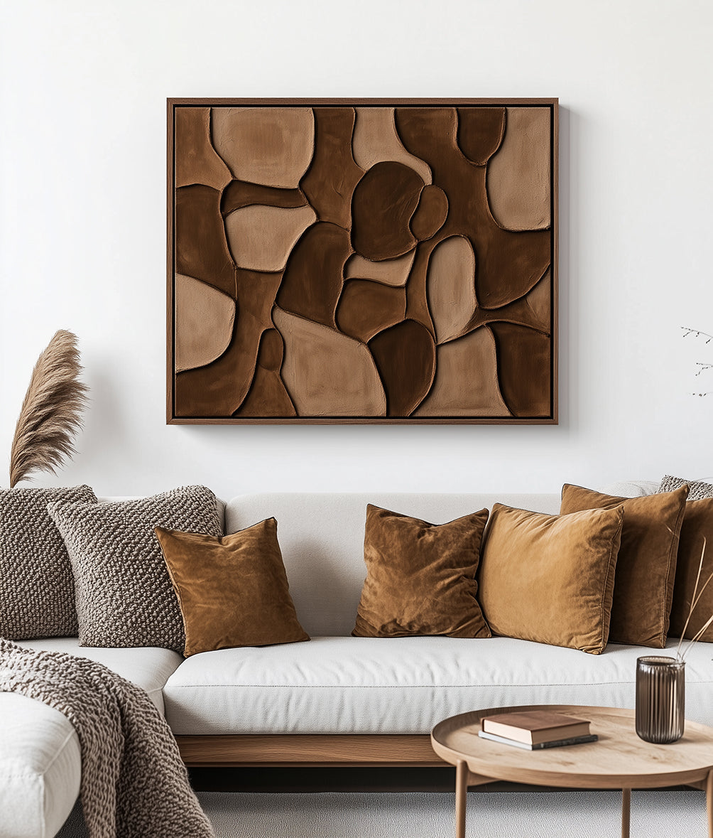 Earthen Harmony Abstract Canvas