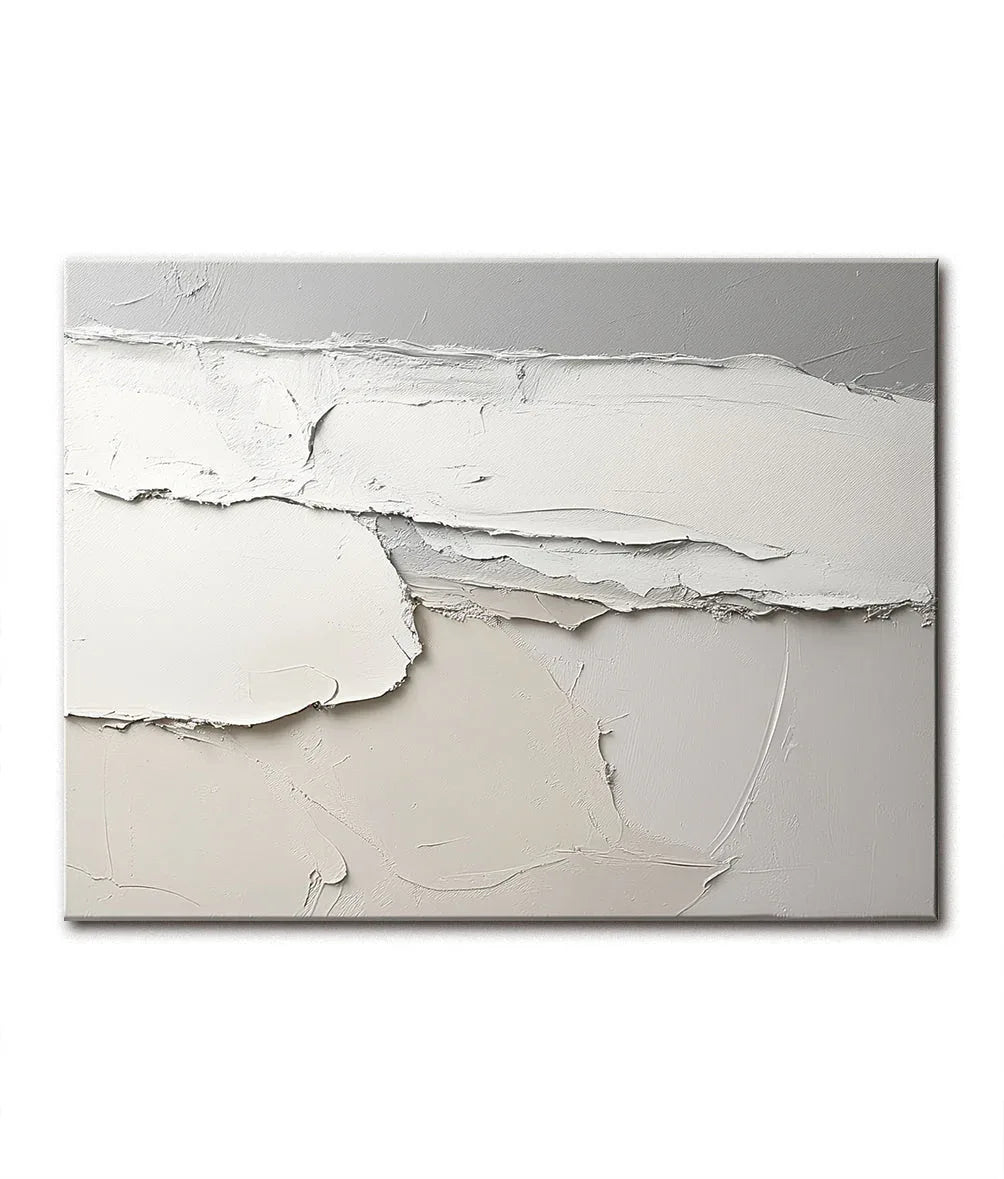 Whispering Horizons-Minimalist Layered Texture Wabi Sabi Wall Art - artextured