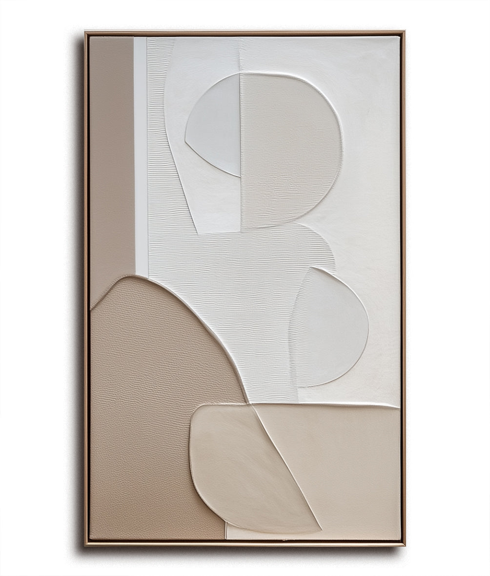 Earthy Form Relief-Soft Silhouette Minimalist Wall Art