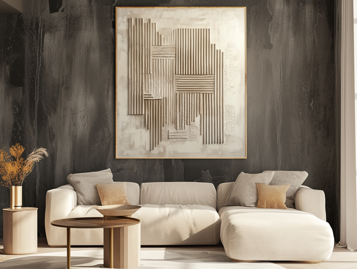 Echoes of Structure - Textured Canvas