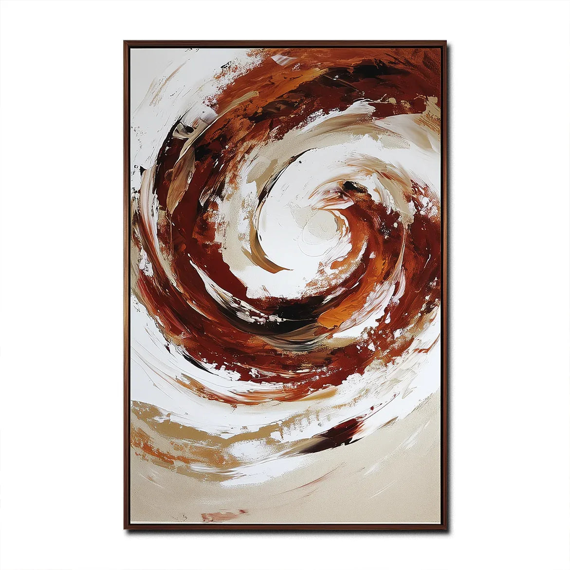 Crimson Current – Abstract Swirling Textured Oil Painting WP244458 - artextured