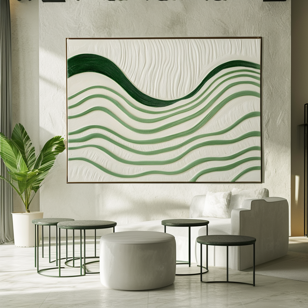 Rhythms of Silence - Abstract Oil Painting for Textured Modern Wall Art