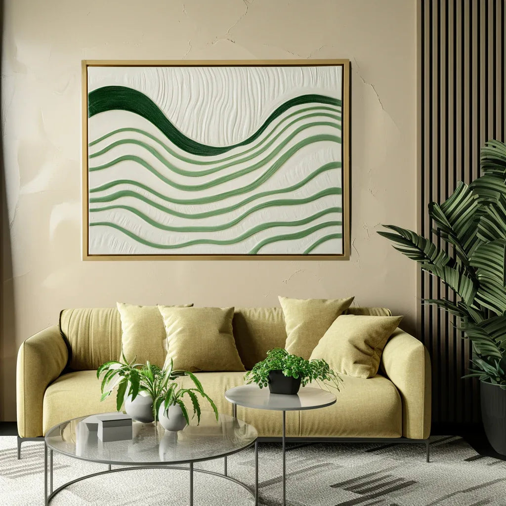 Rhythms of Silence - Abstract Oil Painting for Textured Modern Wall Art - artextured