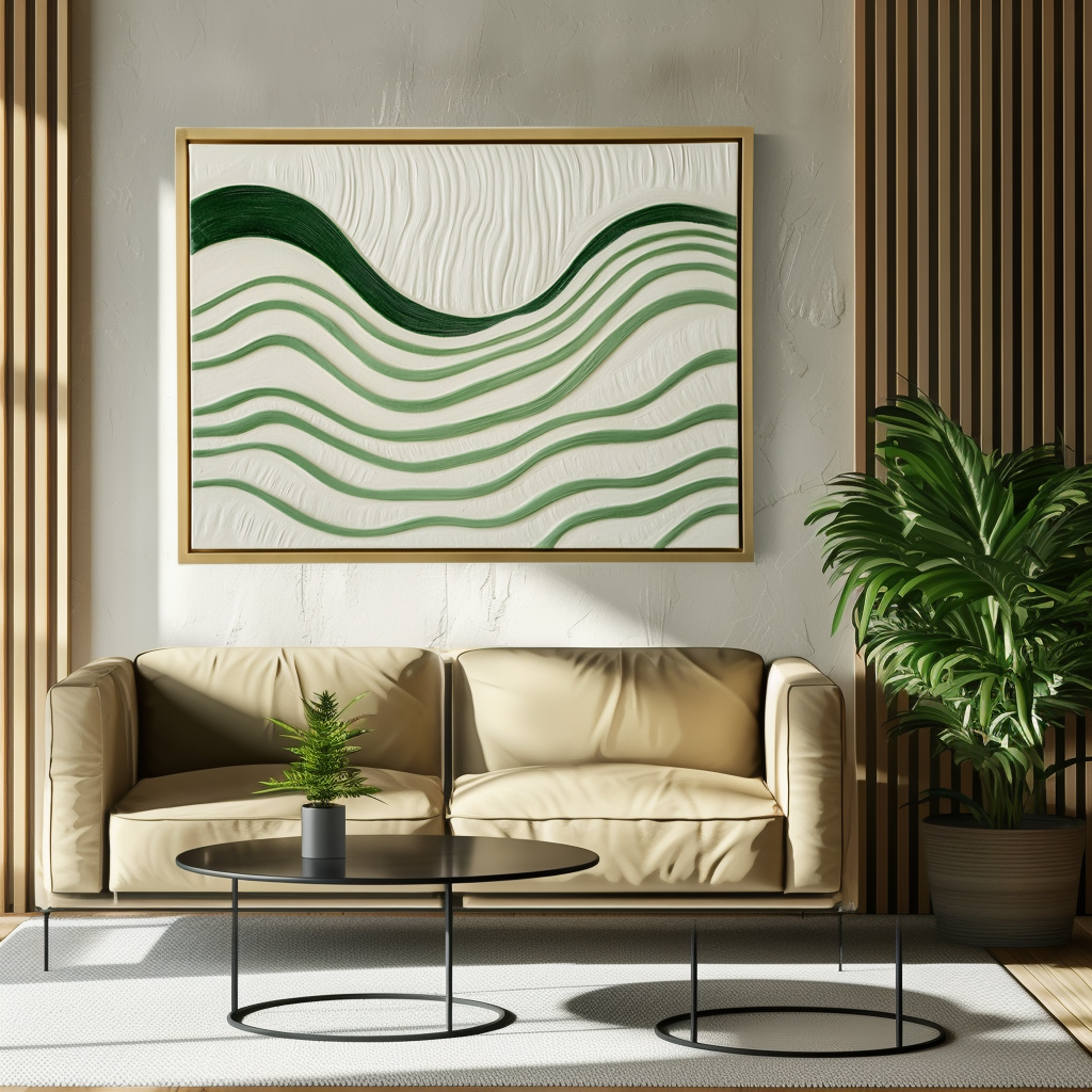 Rhythms of Silence - Abstract Oil Painting for Textured Modern Wall Art