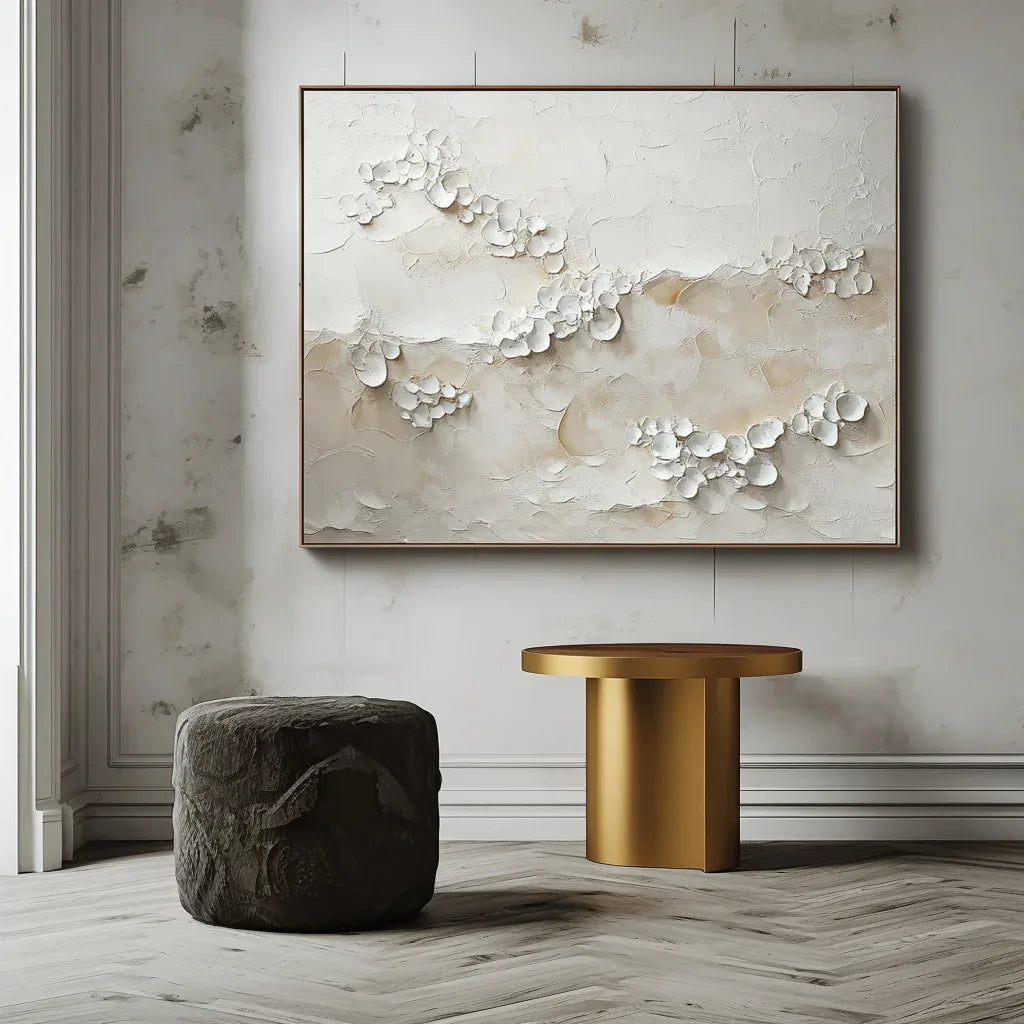 Ethereal Blossoms – 3D Flower Abstract Painting - artextured