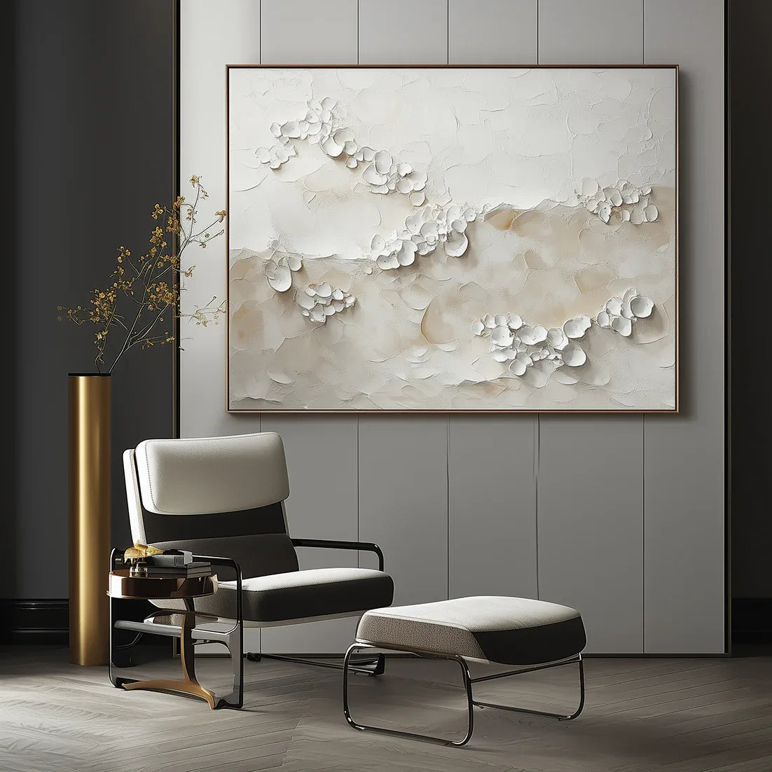 Ethereal Blossoms – 3D Flower Abstract Painting - artextured