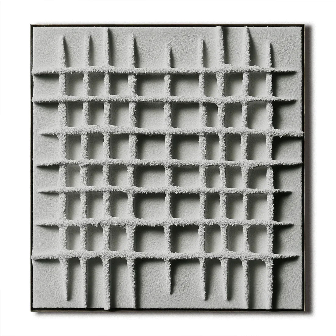 Tactile Geometry-Minimalist 3D Mesh Texture Wall Art - artextured