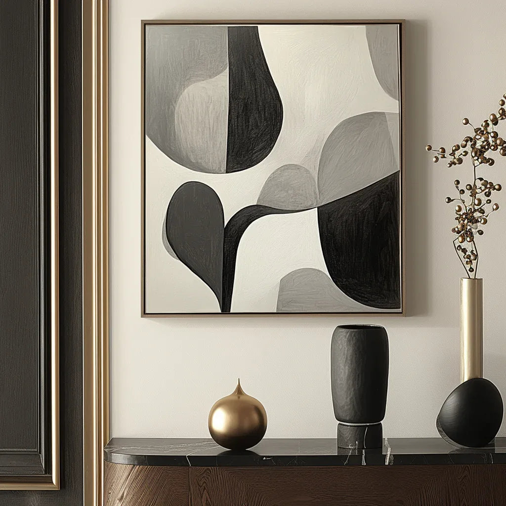 Echoes of Silence - Minimalist Abstract Canvas Art - artextured