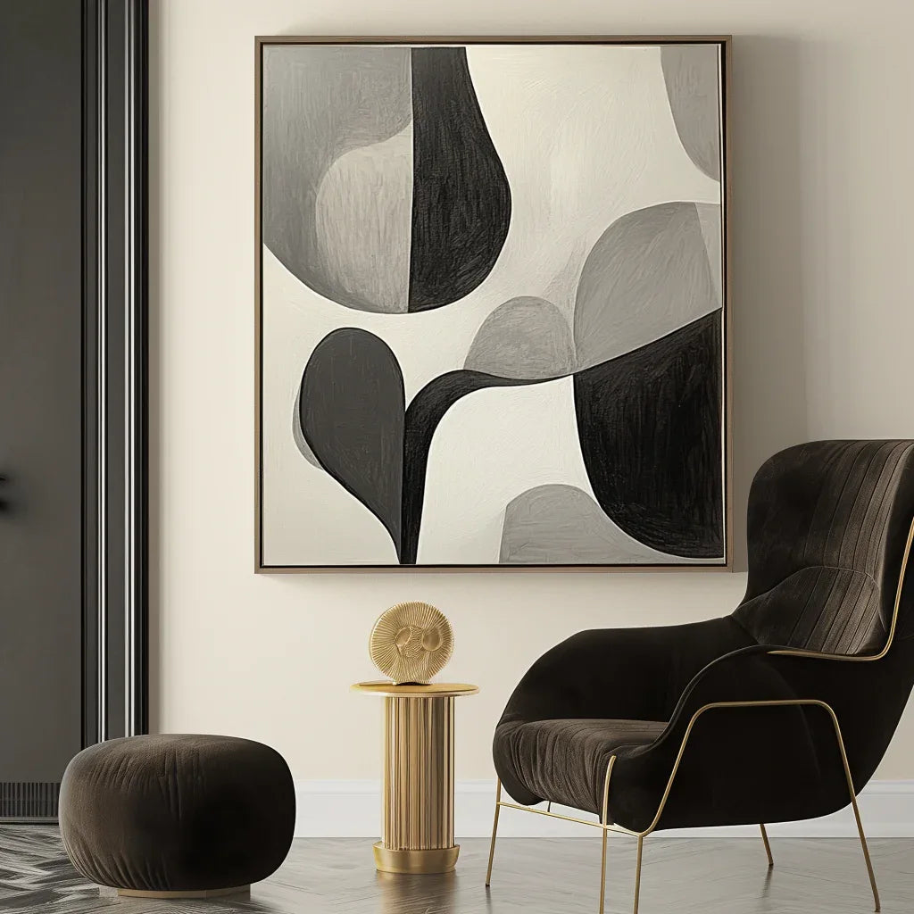 Echoes of Silence - Minimalist Abstract Canvas Art - artextured