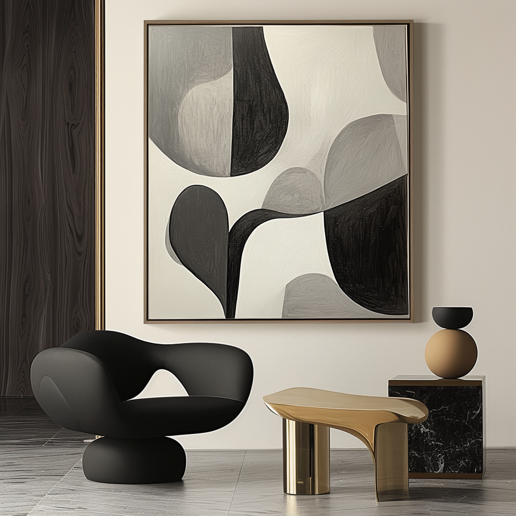Echoes of Silence - Minimalist Abstract Canvas Art
