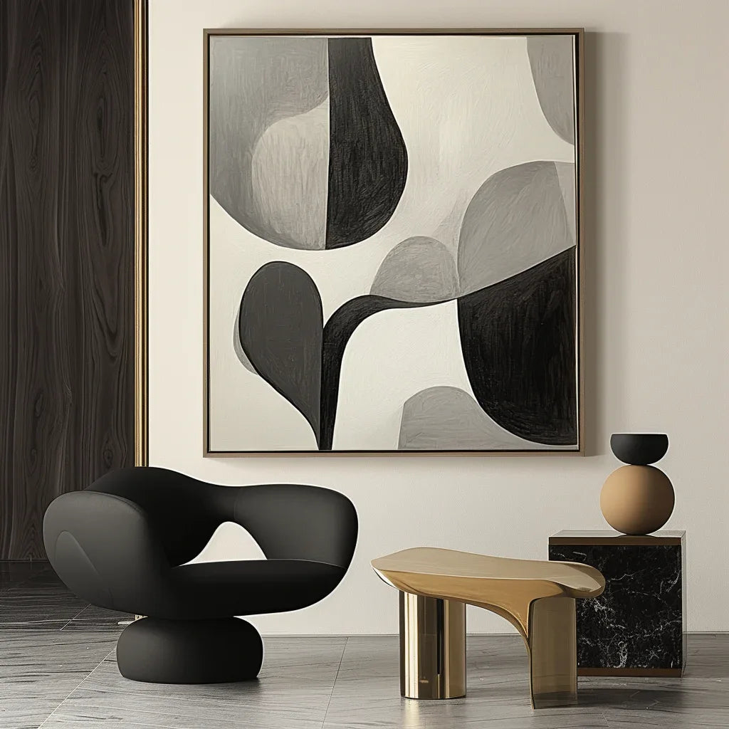 Echoes of Silence - Minimalist Abstract Canvas Art - artextured