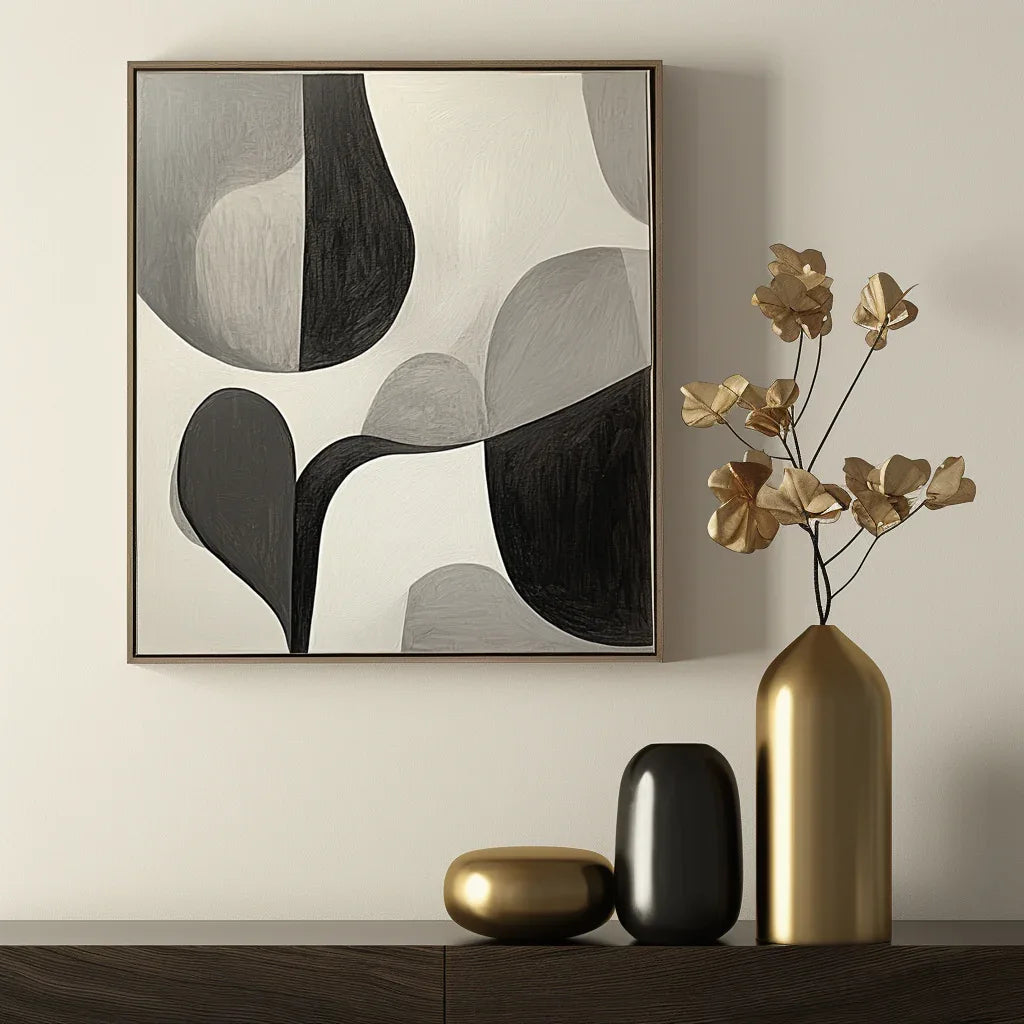 Echoes of Silence - Minimalist Abstract Canvas Art - artextured