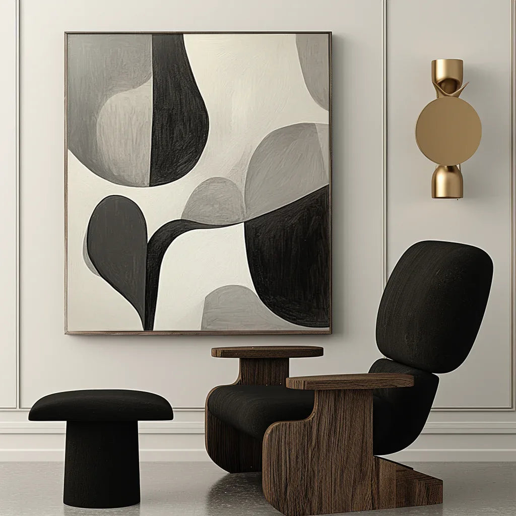 Echoes of Silence - Minimalist Abstract Canvas Art - artextured