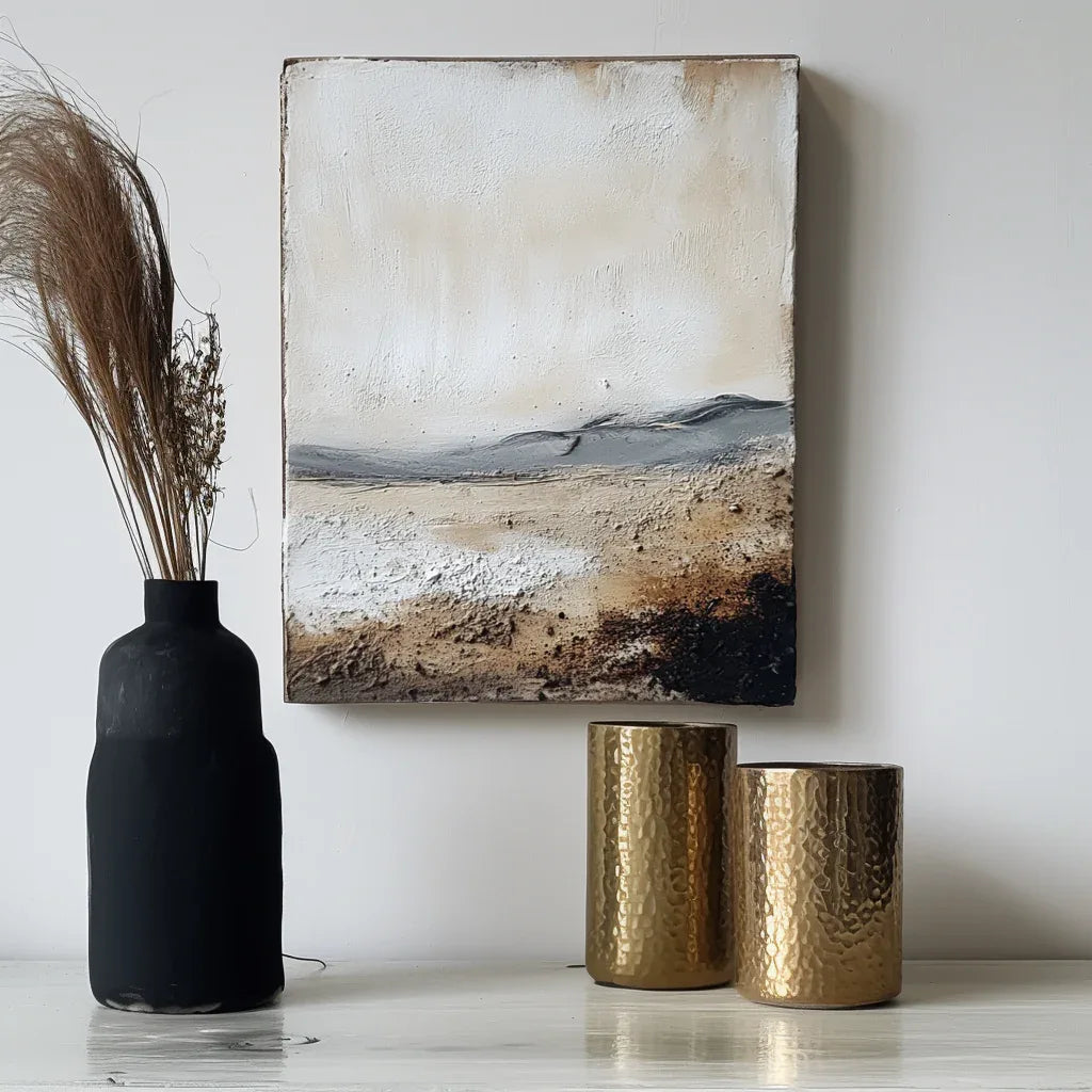 Abstract Landscape in Earthy Tones 1 - Textured Nature Art - artextured