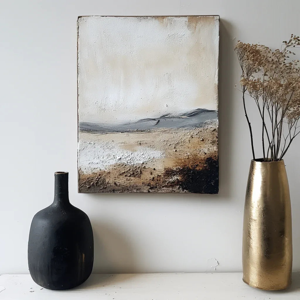 Abstract Landscape in Earthy Tones 1 - Textured Nature Art - artextured