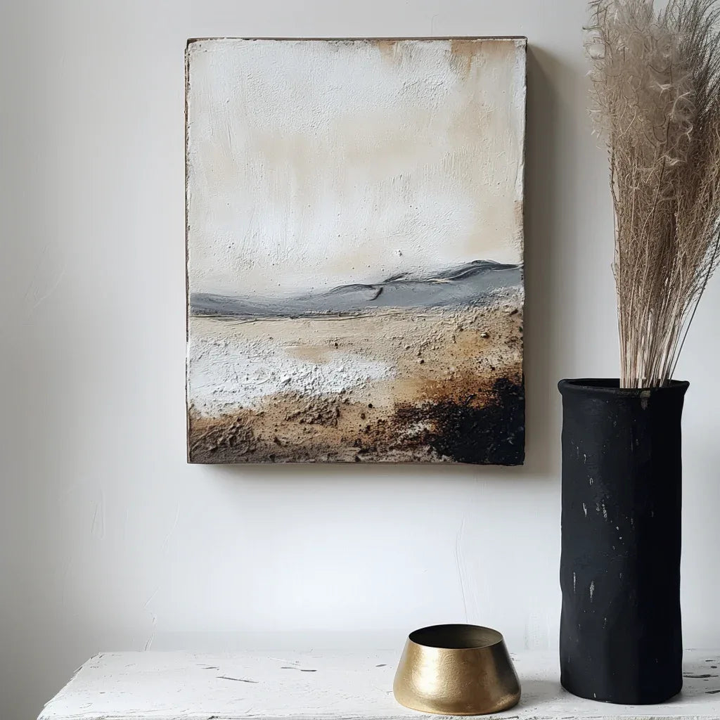 Abstract Landscape in Earthy Tones 1 - Textured Nature Art - artextured